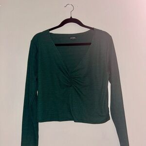 Wild Fable Deep Green Long Sleeve Top